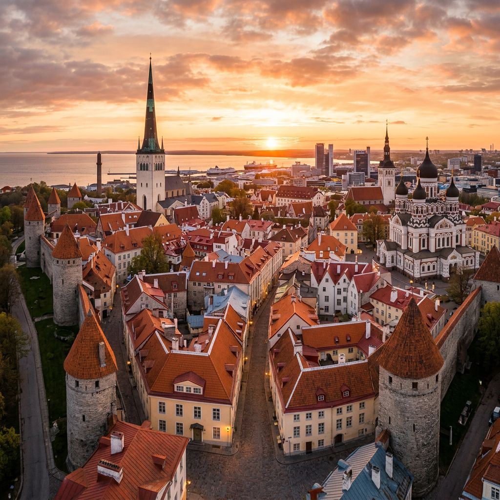 Юридические услуги в Эстонии — панорама Старого города